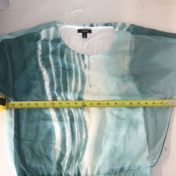 Alfani Petite Printed Wing-Sleeve Top Size PP - Picture 5 of 5